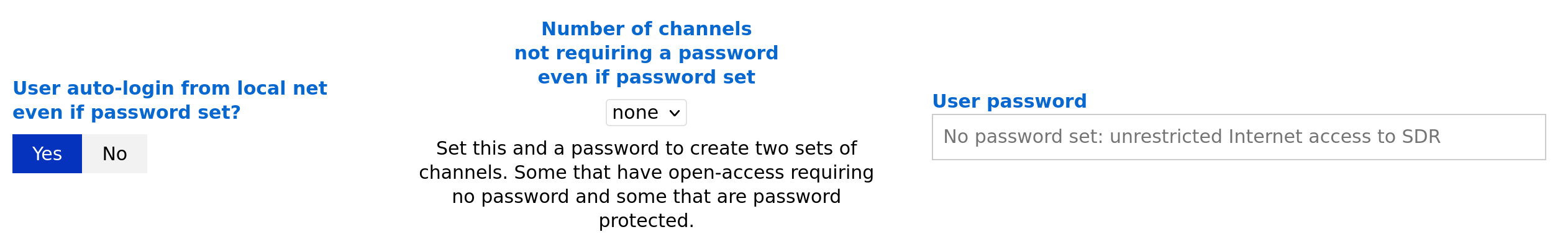 Set user password